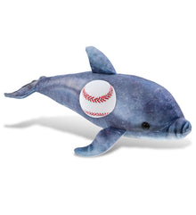 WILD COLLECTION PLUSH - DOLPHIN 19" WITH BASEBALL PLUSH