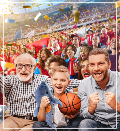 WILD COLLECTION PLUSH - DOLPHIN 19" WITH BASKETBALL PLUSH