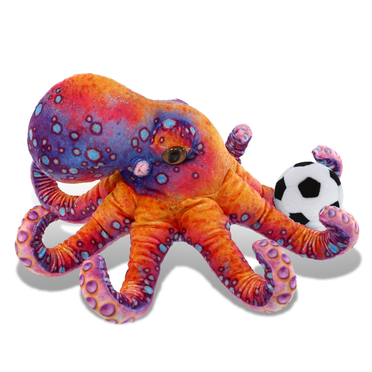 WILD COLLECTION PLUSH - OCTOPUS 15" WITH SOCCER PLUSH