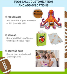 WILD COLLECTION PLUSH - OCTOPUS 15" WITH FOOTBALL PLUSH