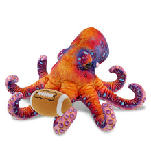 WILD COLLECTION PLUSH - OCTOPUS 15" WITH FOOTBALL PLUSH