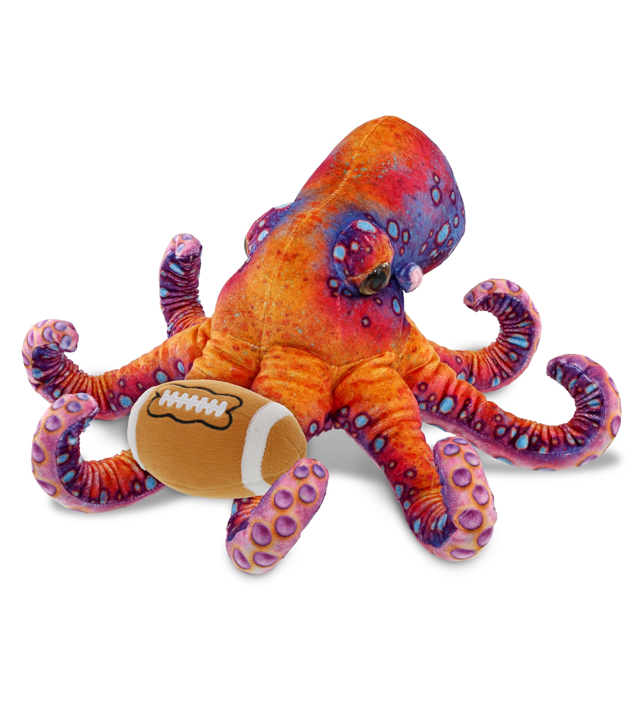 WILD COLLECTION PLUSH - OCTOPUS 15" WITH FOOTBALL PLUSH