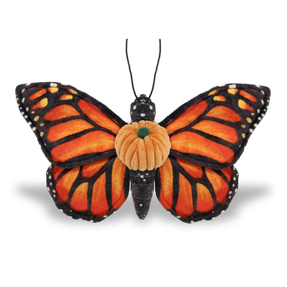 WILD COLLECTION PLUSH - ORANGE BUTTERFLY 12" WITH PUMPKIN PLUSH