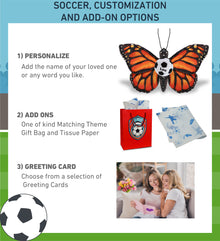 WILD COLLECTION PLUSH - ORANGE BUTTERFLY 12" WITH SOCCER PLUSH