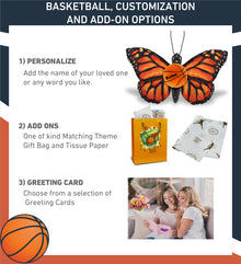 WILD COLLECTION PLUSH - ORANGE BUTTERFLY 12" WITH BASKETBALL PLUSH