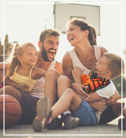 WILD COLLECTION PLUSH - ORANGE BUTTERFLY 12" WITH BASKETBALL PLUSH