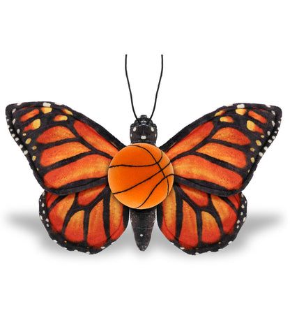 WILD COLLECTION PLUSH - ORANGE BUTTERFLY 12" WITH BASKETBALL PLUSH