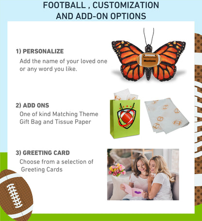 WILD COLLECTION PLUSH - ORANGE BUTTERFLY 12" WITH FOOTBALL PLUSH