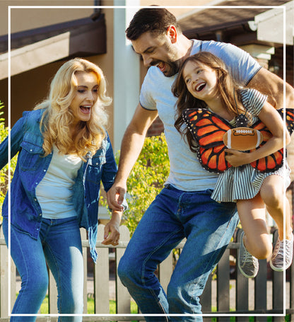 WILD COLLECTION PLUSH - ORANGE BUTTERFLY 12" WITH FOOTBALL PLUSH