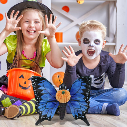 WILD COLLECTION PLUSH - BLUE BUTTERFLY 12" WITH PUMPKIN PLUSH