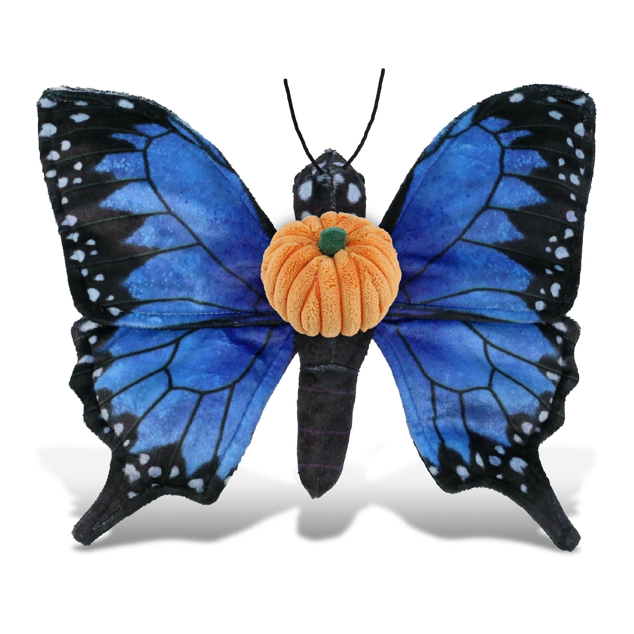 WILD COLLECTION PLUSH - BLUE BUTTERFLY 12" WITH PUMPKIN PLUSH