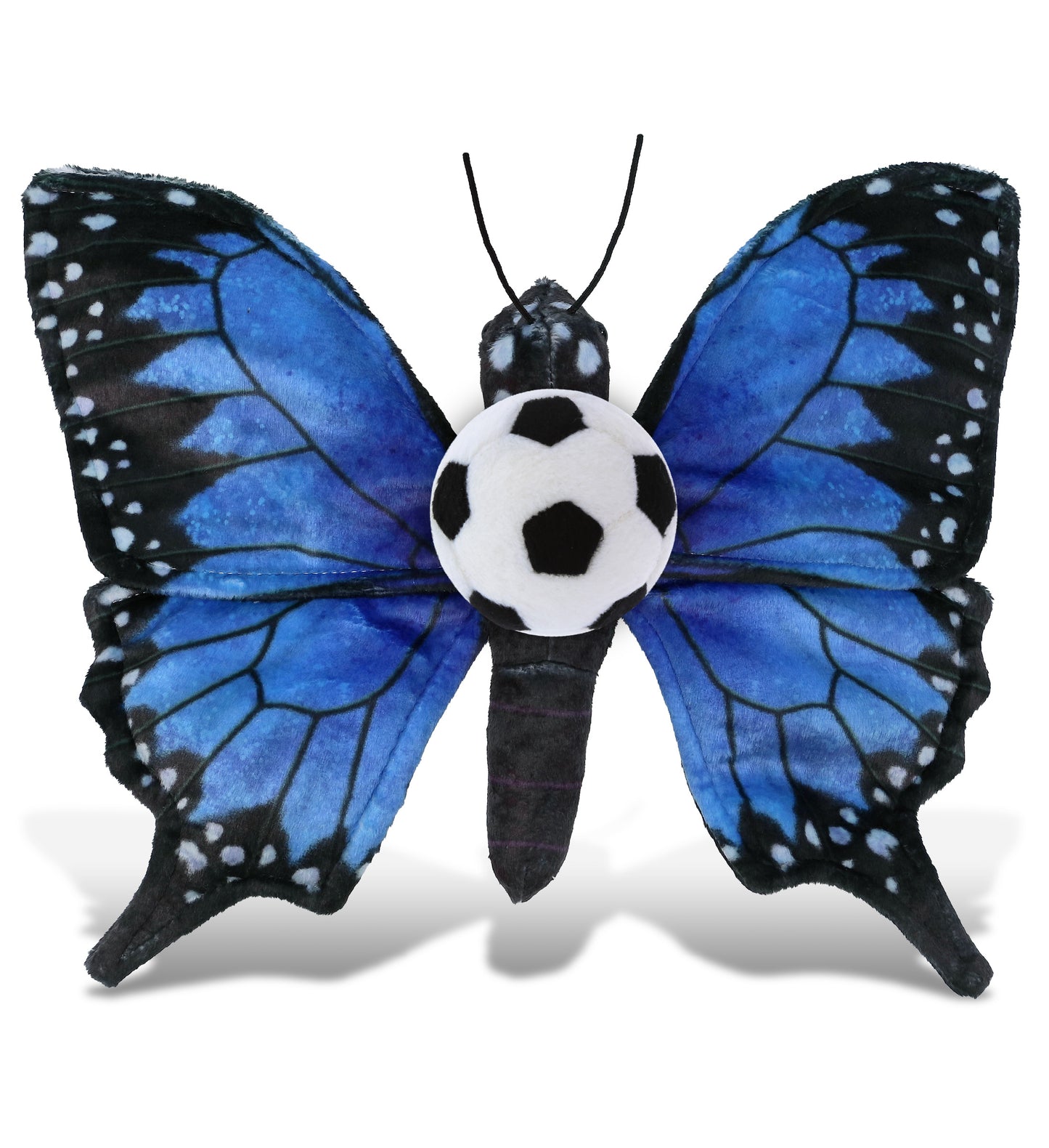 WILD COLLECTION PLUSH - BLUE BUTTERFLY 12" WITH SOCCER PLUSH
