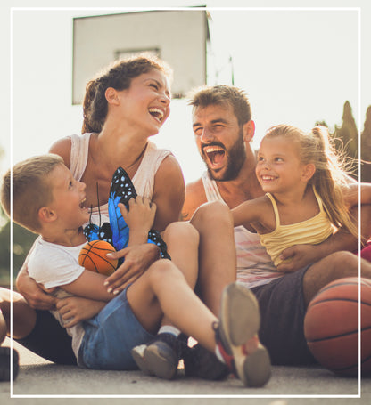 WILD COLLECTION PLUSH - BLUE BUTTERFLY 12" WITH BASKETBALL PLUSH