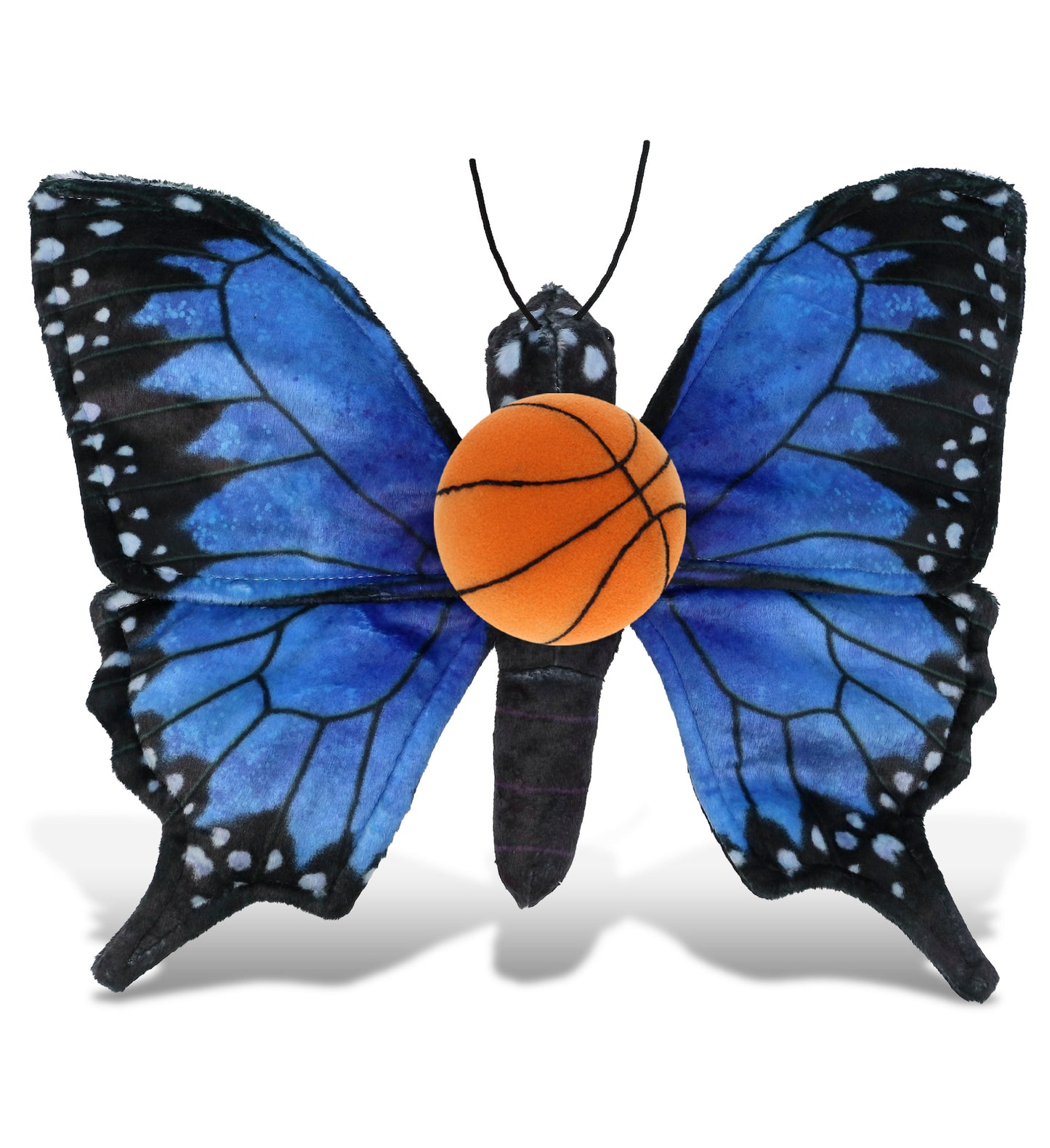 WILD COLLECTION PLUSH - BLUE BUTTERFLY 12" WITH BASKETBALL PLUSH