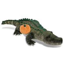 WILD COLLECTION PLUSH - ALLIGATOR 28" WITH PUMPKIN PLUSH