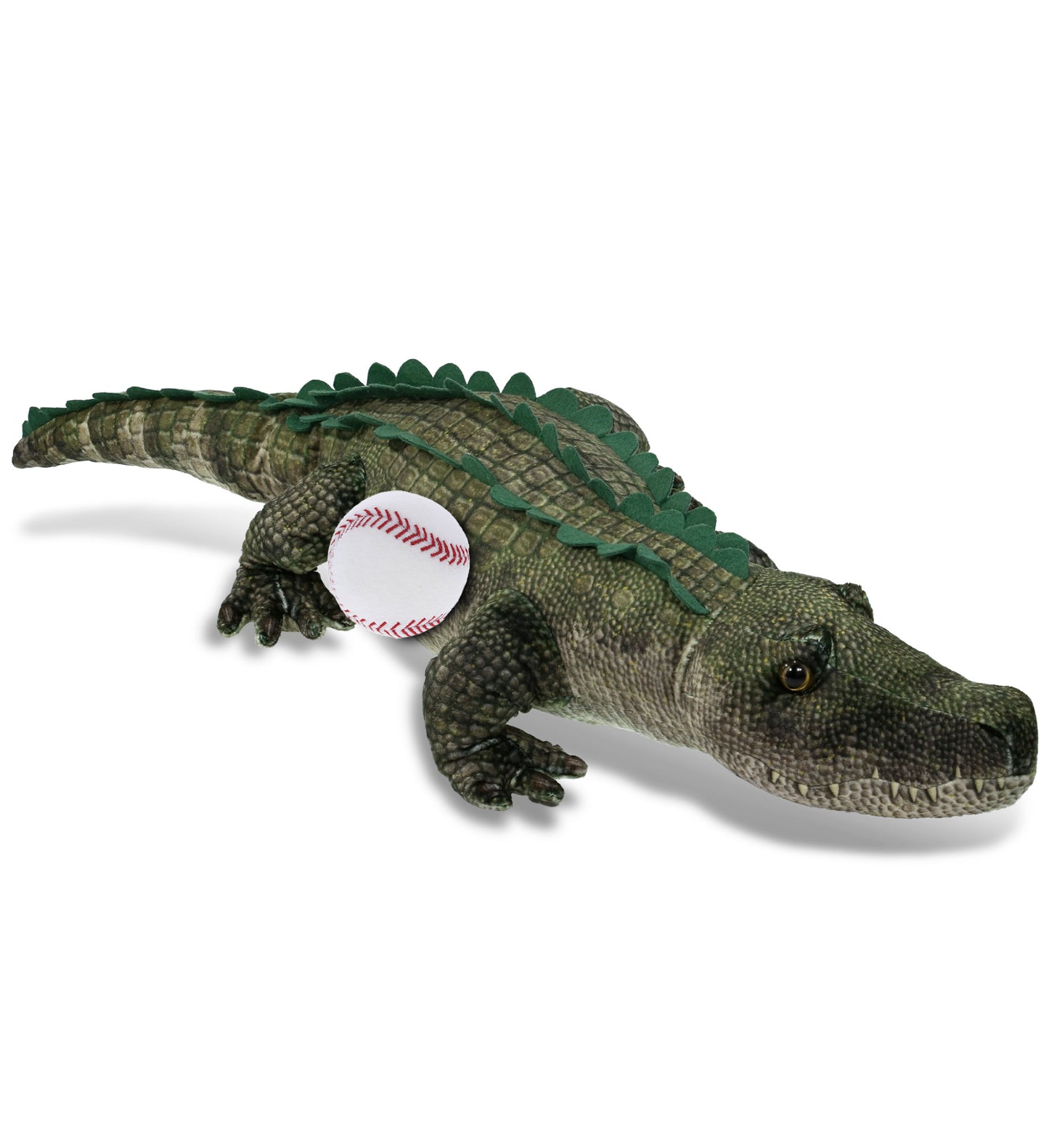 WILD COLLECTION PLUSH - ALLIGATOR 28" WITH BASEBALL PLUSH