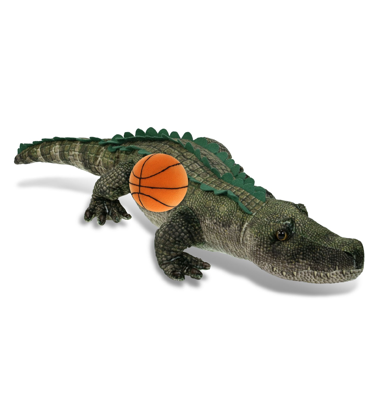WILD COLLECTION PLUSH - ALLIGATOR 28" WITH BASKETBALL PLUSH