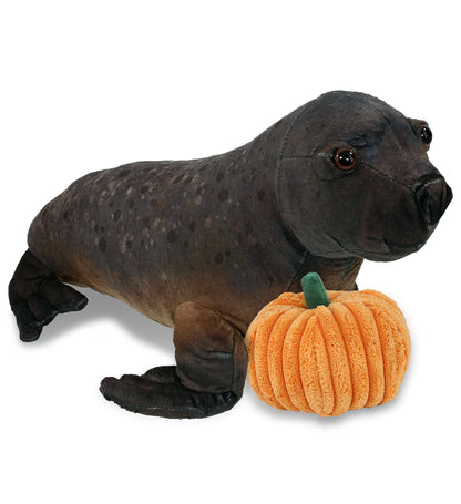 WILD COLLECTION PLUSH - SEA LION 15" WITH PUMPKIN PLUSH