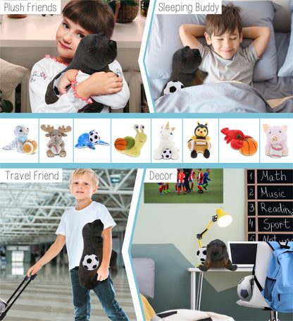 WILD COLLECTION PLUSH - SEA LION 15" WITH SOCCER PLUSH