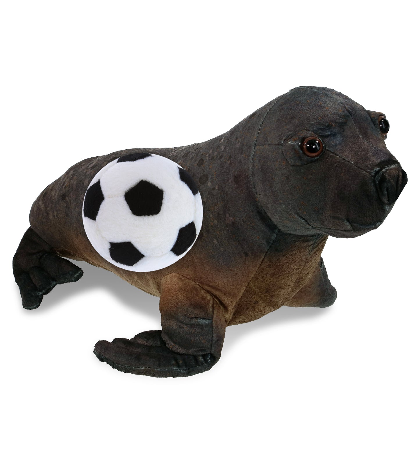 WILD COLLECTION PLUSH - SEA LION 15" WITH SOCCER PLUSH