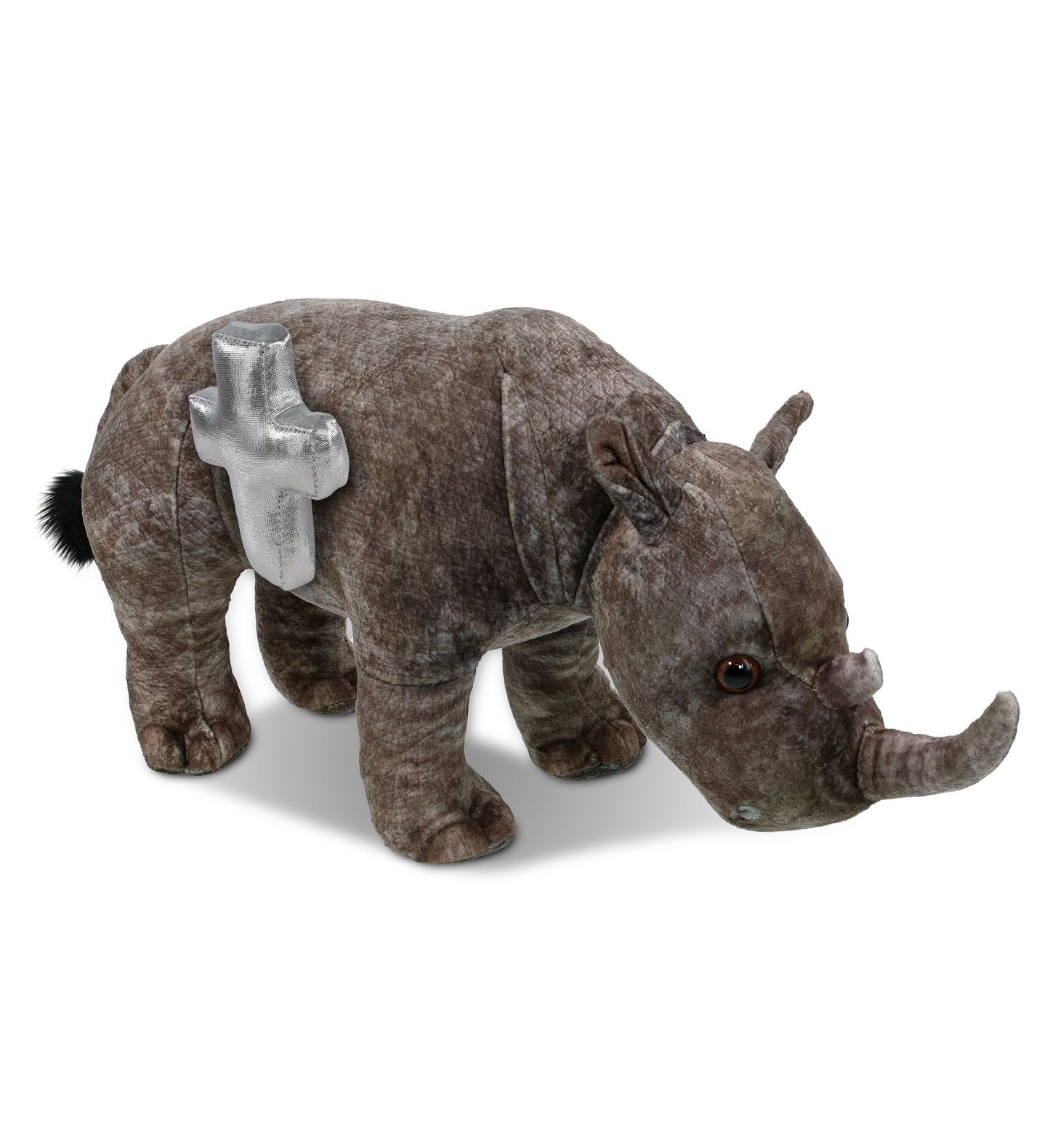 PLUSH CROSS - WILD COLLECTION PLUSH - RHINO 15"