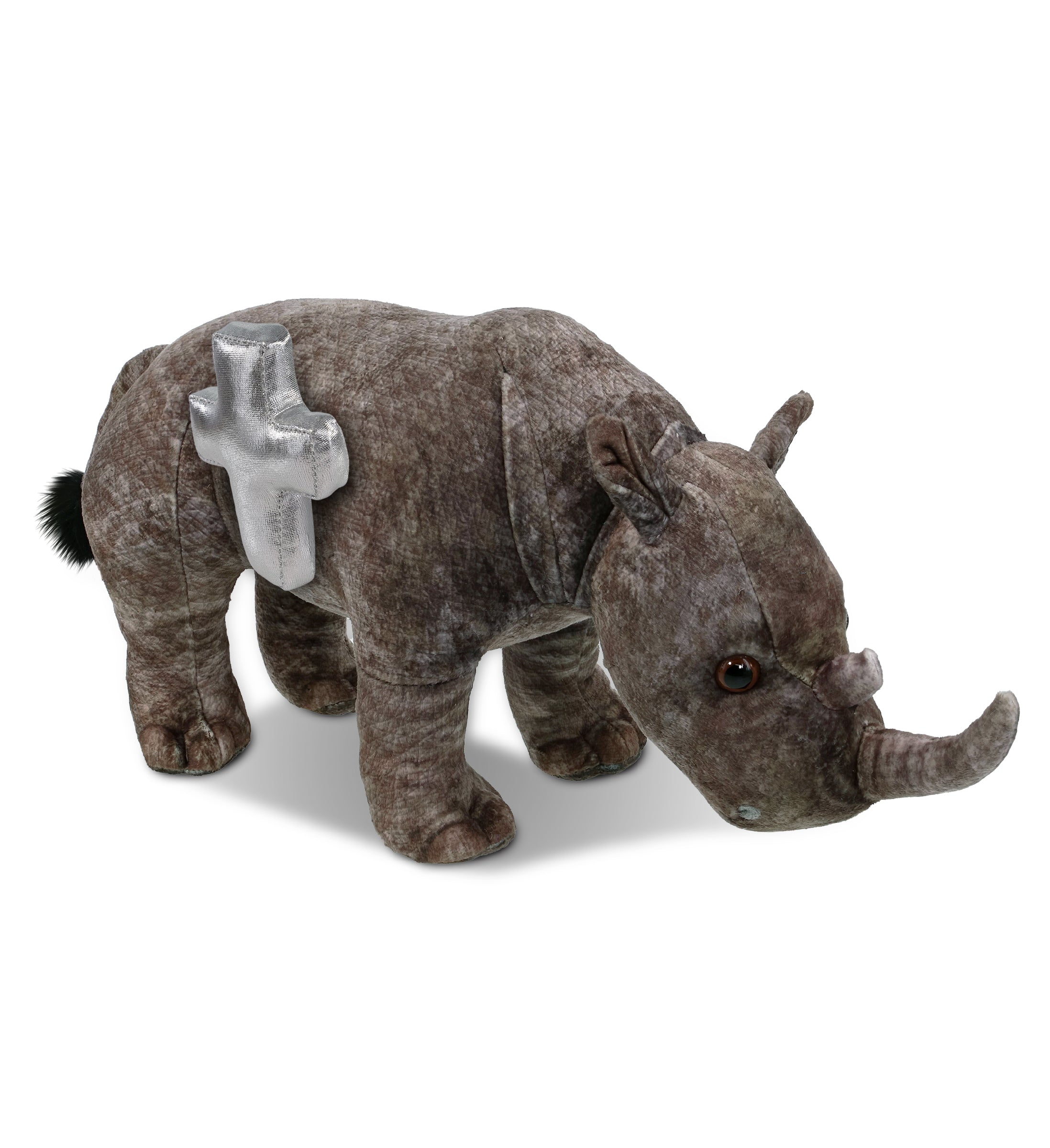 PLUSH CROSS - WILD COLLECTION PLUSH - RHINO 15"