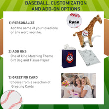 WILD COLLECTION PLUSH - GIRAFFE 15" WITH BASEBALL PLUSH