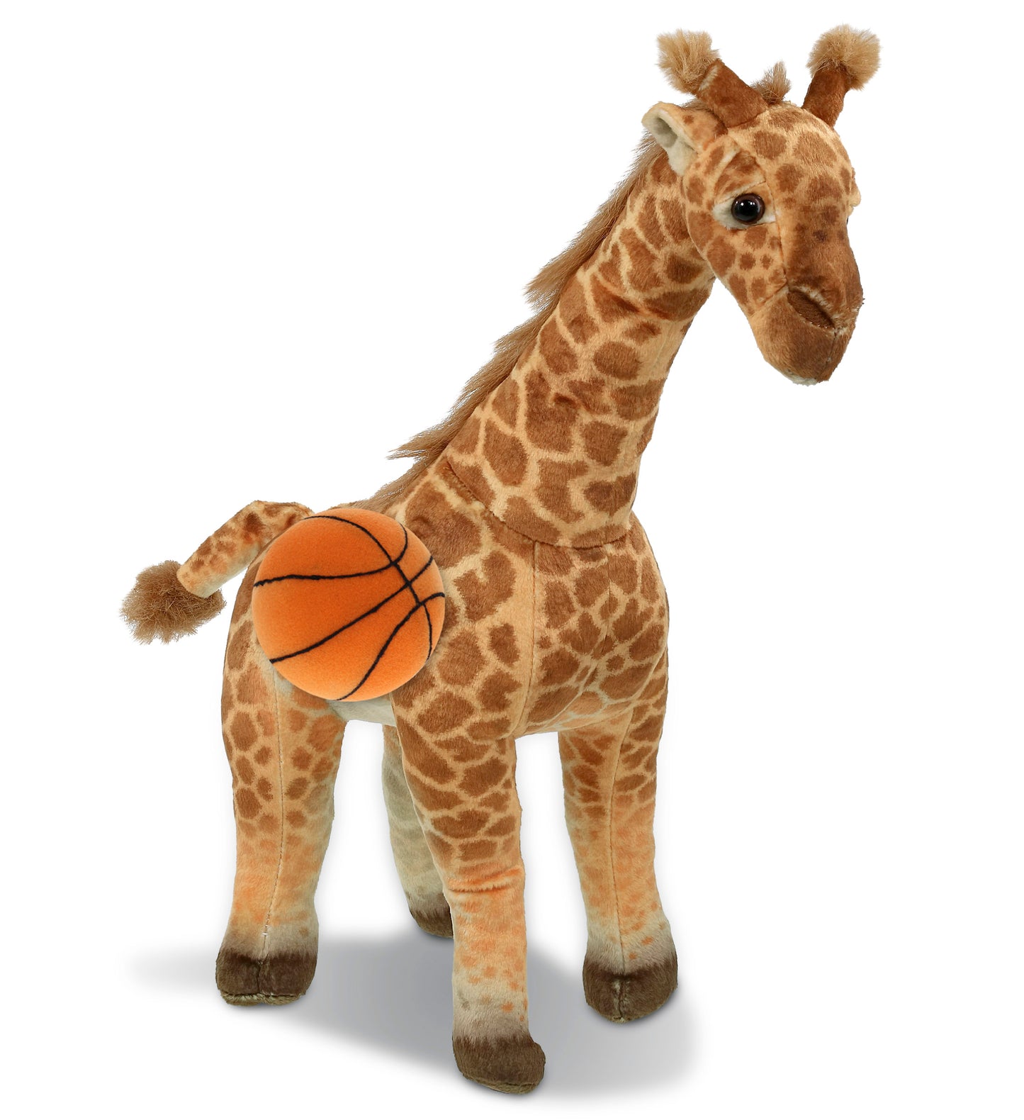 WILD COLLECTION PLUSH - GIRAFFE 15" WITH BASKETBALL PLUSH