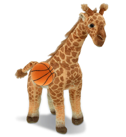WILD COLLECTION PLUSH - GIRAFFE 15" WITH BASKETBALL PLUSH