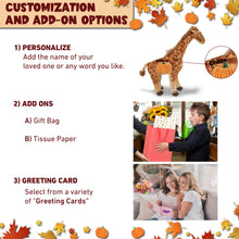 WILD COLLECTION PLUSH - GIRAFFE 20" WITH PUMPKIN PLUSH