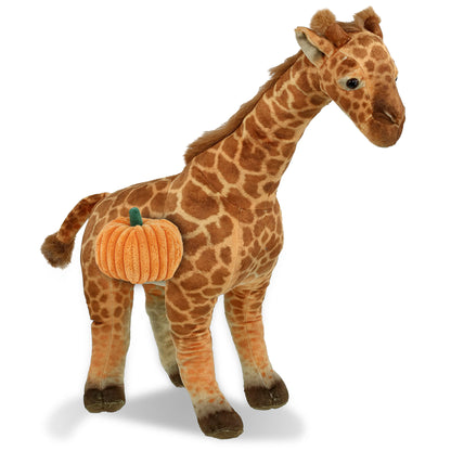 WILD COLLECTION PLUSH - GIRAFFE 20" WITH PUMPKIN PLUSH