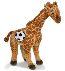WILD COLLECTION PLUSH - GIRAFFE 20" WITH SOCCER PLUSH