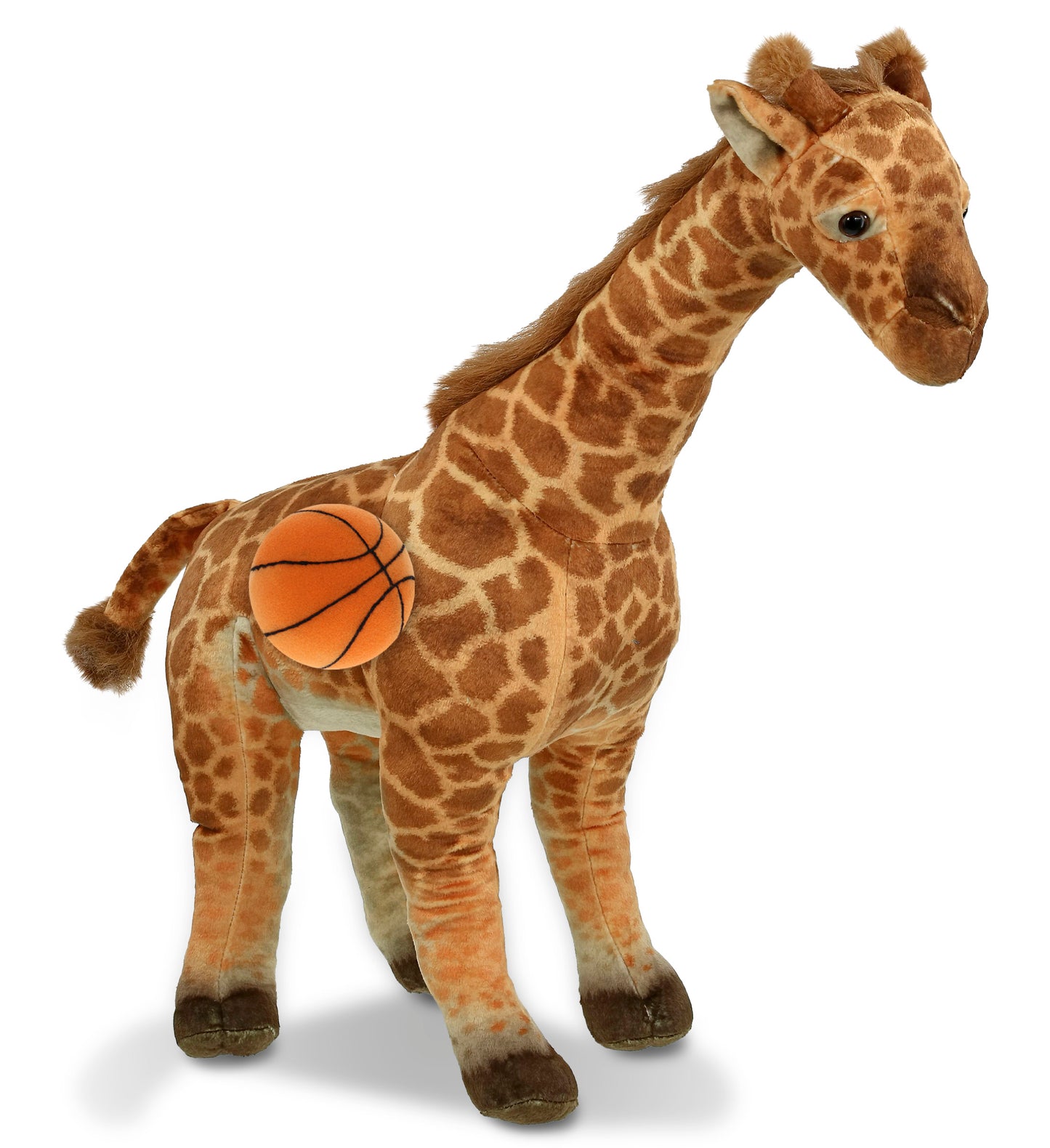 WILD COLLECTION PLUSH - GIRAFFE 20" WITH BASKETBALL PLUSH