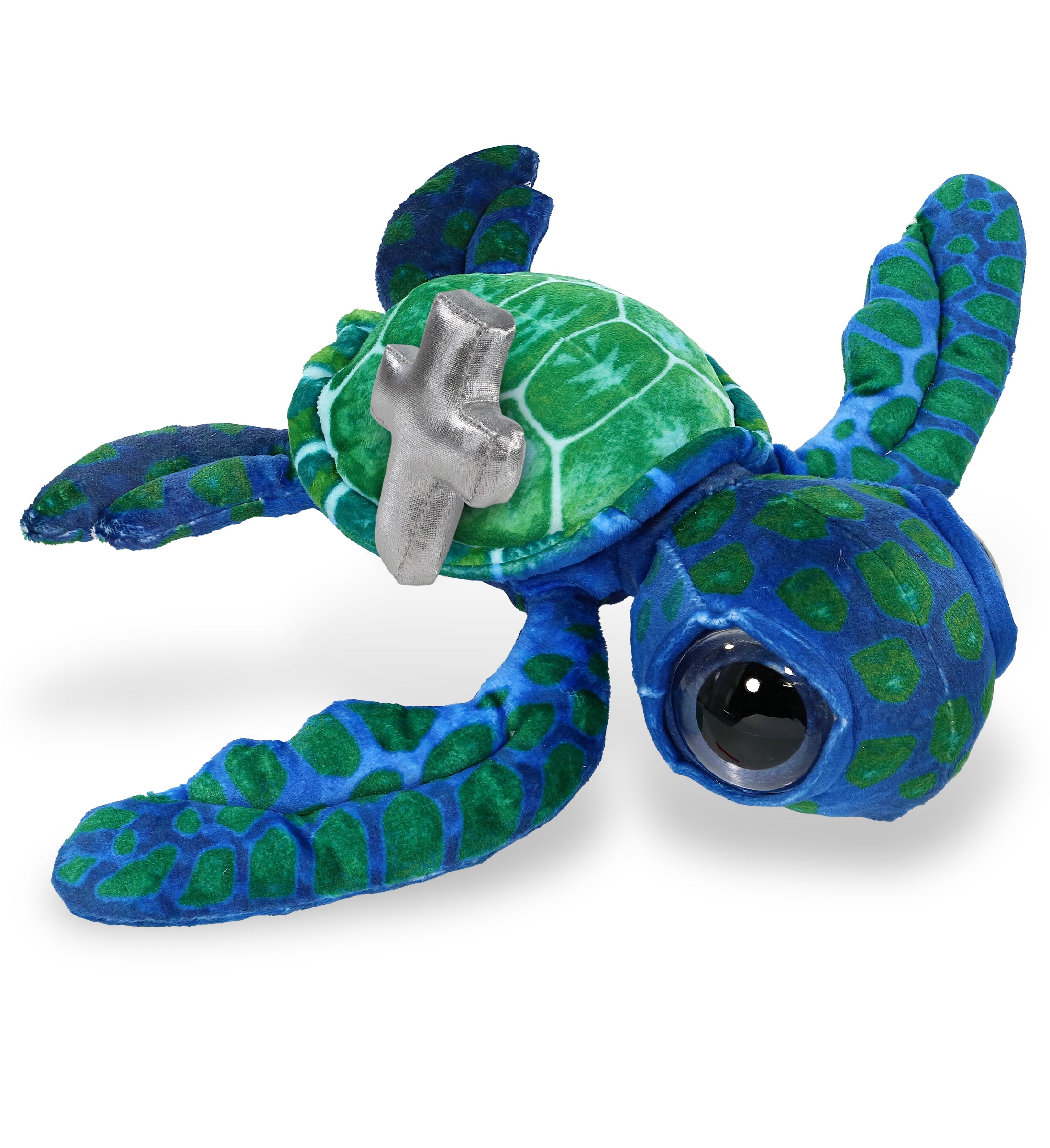 PLUSH CROSS - WILD COLLECTION PLUSH - BLUE SEA TURTLE 10"