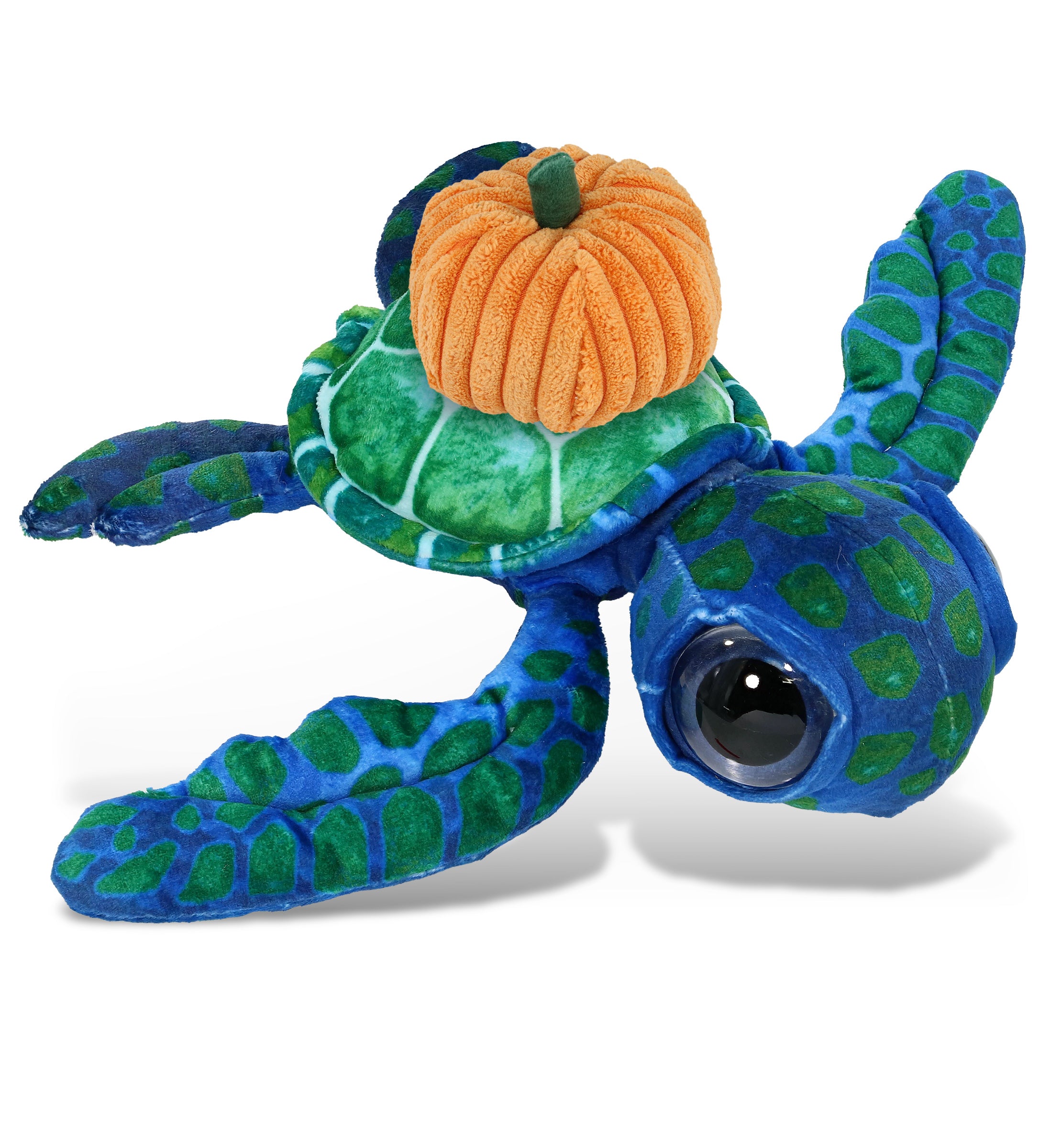 PLUSH PUMPKIN - WILD COLLECTION PLUSH - BLUE SEA TURTLE 10"