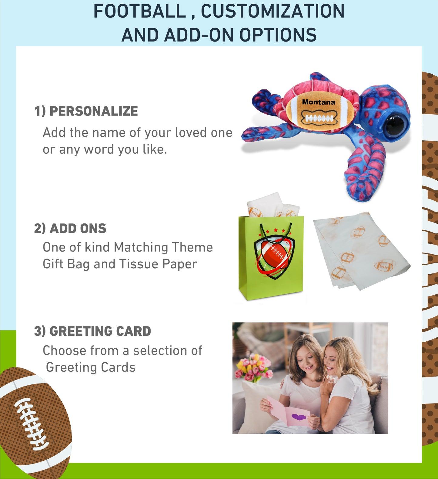 WILD COLLECTION PLUSH - PINK SEA TURTLE 10" WITH FOOTBALL PLUSH