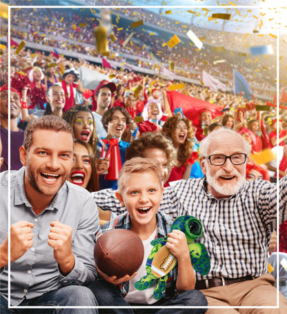 WILD COLLECTION PLUSH - GREEN SEA TURTLE 10" WITH FOOTBALL PLUSH