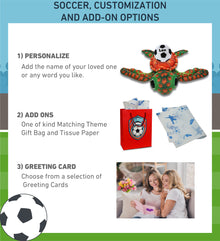 WILD COLLECTION PLUSH - ORANGE SEA TURTLE 10" WITH SOCCER PLUSH