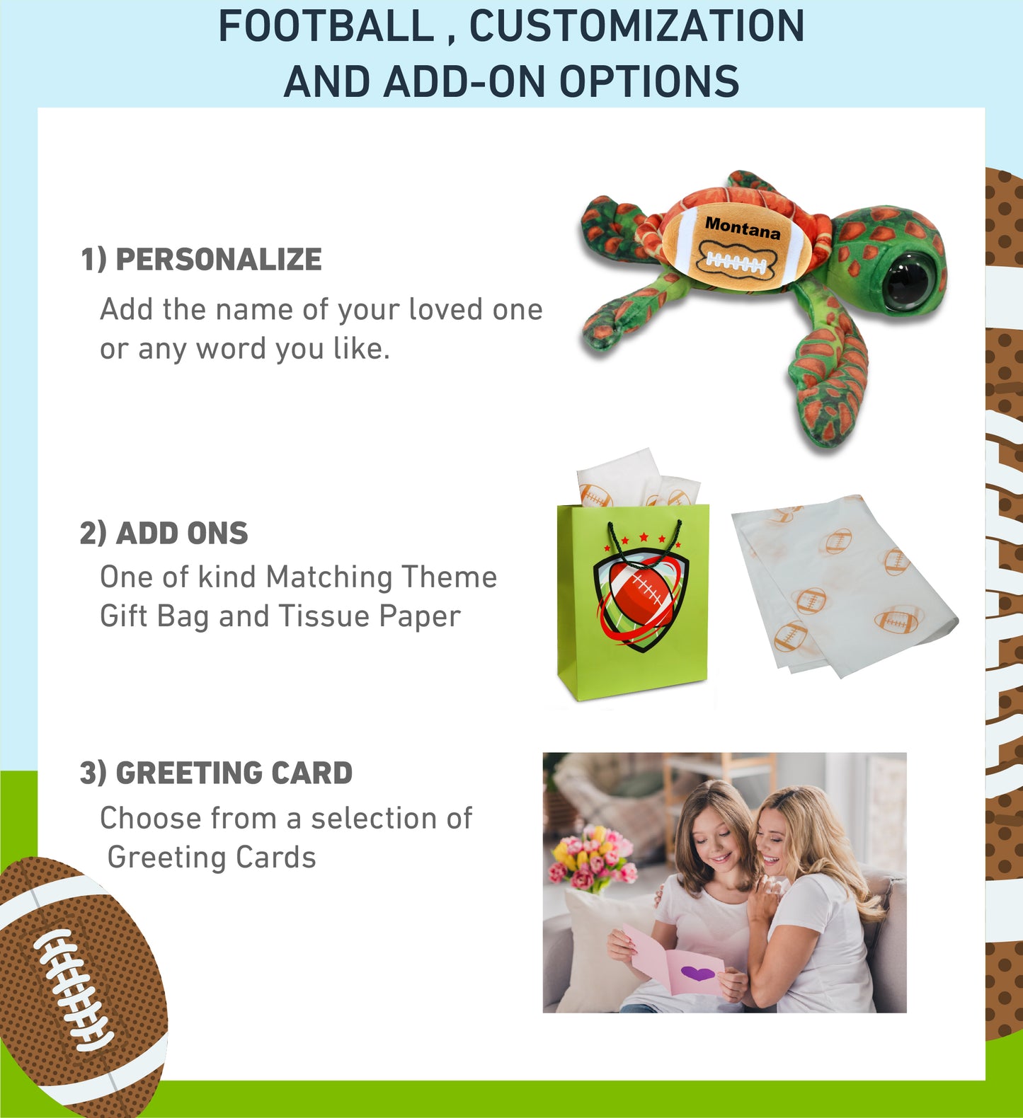 WILD COLLECTION PLUSH - ORANGE SEA TURTLE 10" WITH FOOTBALL PLUSH