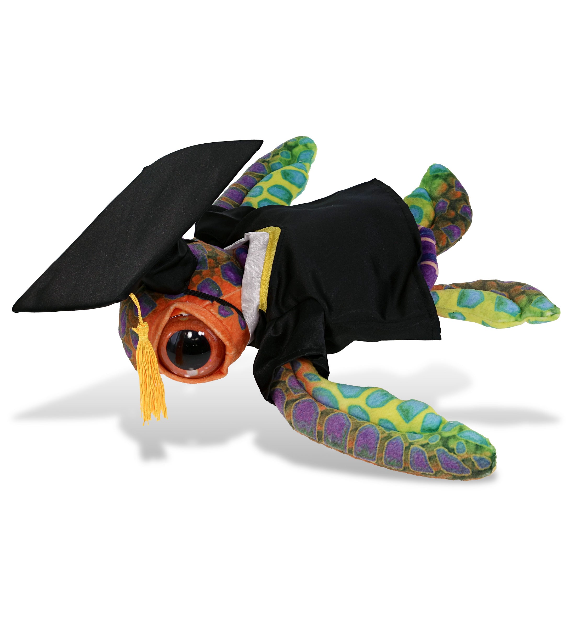 PLUSH GRADUATION - WILD COLLECTION PLUSH - COLORFUL SEA TURTLE 10"