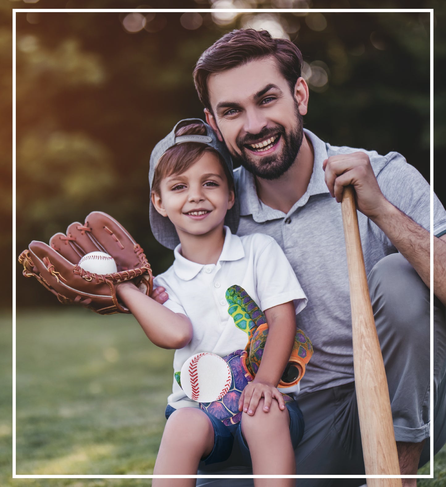 WILD COLLECTION PLUSH - COLORFUL SEA TURTLE 10" WITH BASEBALL PLUSH