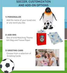 WILD COLLECTION PLUSH - PENGUIN 9" WITH SOCCER PLUSH