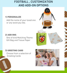 WILD COLLECTION PLUSH - PENGUIN 9" WITH FOOTBALL PLUSH