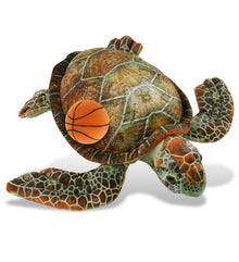 WILD COLLECTION PLUSH - SEA TURTLE 14" WITH BASKETBALL PLUSH