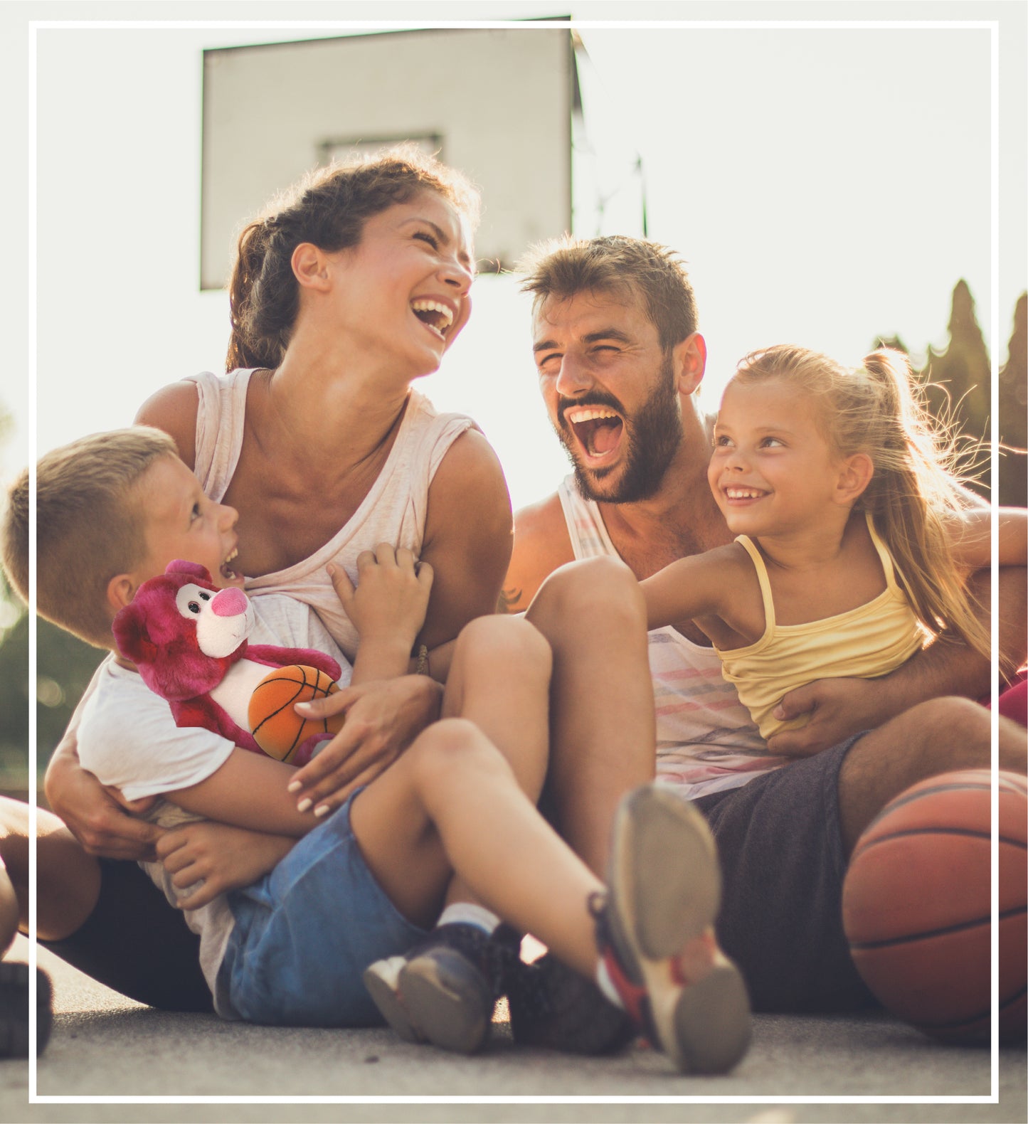 SUPER-SOFT PLUSH - PINK TIE-DYE BEAR 9" WITH BASKETBALL PLUSH