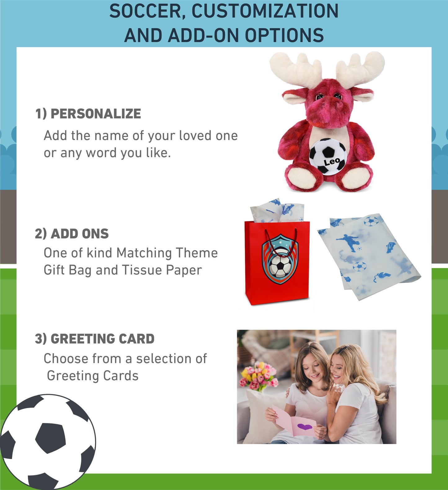 SUPER-SOFT PLUSH - PINK TIE-DYE MOOSE 9" WITH SOCCER PLUSH