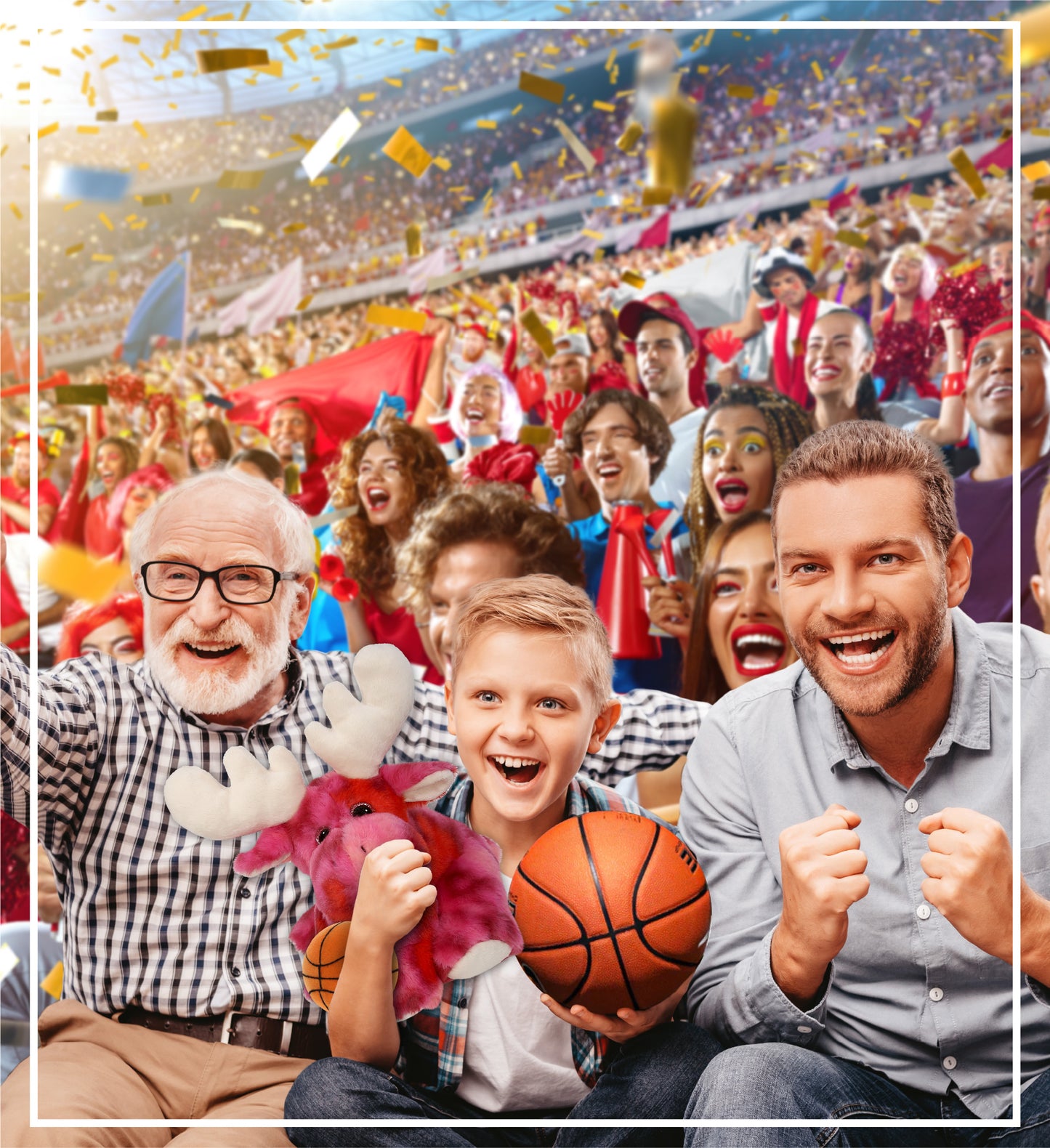 SUPER-SOFT PLUSH - PINK TIE-DYE FLOPPY MOOSE 9" WITH BASKETBALL PLUSH