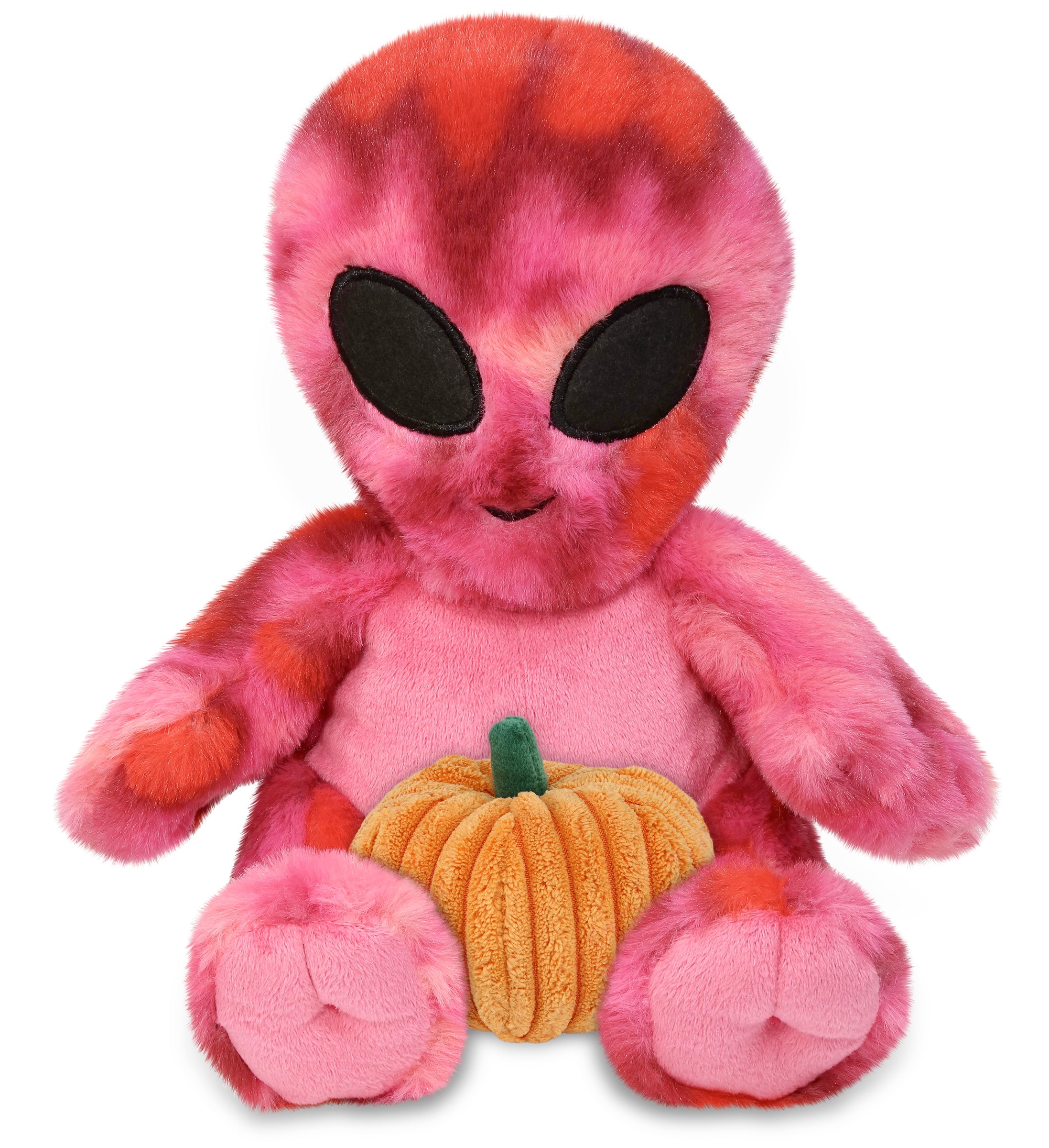 PLUSH PUMPKIN - SUPER-SOFT PLUSH - PINK TIE-DYE ALIEN 11"