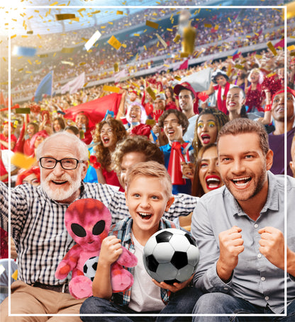 SUPER-SOFT PLUSH - PINK TIE-DYE ALIEN 11" WITH SOCCER PLUSH