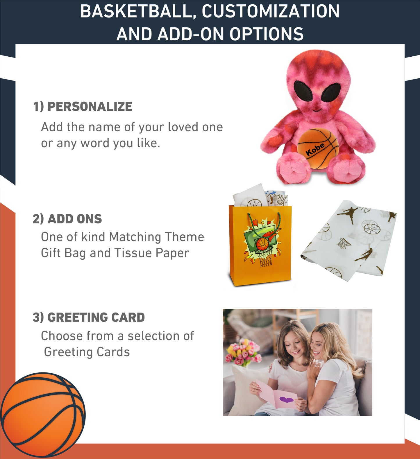 SUPER-SOFT PLUSH - PINK TIE-DYE ALIEN 11" WITH BASKETBALL PLUSH